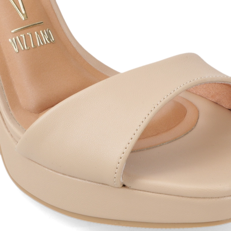 SANDALIA FIESTA TACO ANCHO BEIGE VIZZANO MUJER - 6