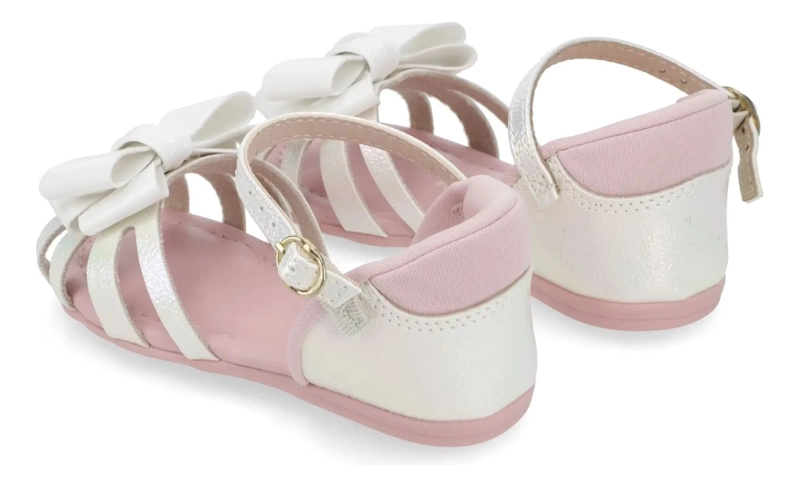 SANDALIAS MOLEKINHA NIÑAS BLANCO ROSADO - 4