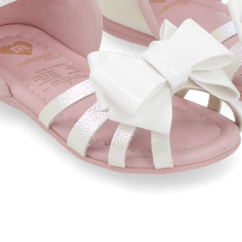 SANDALIAS MOLEKINHA NIÑAS BLANCO ROSADO - 6