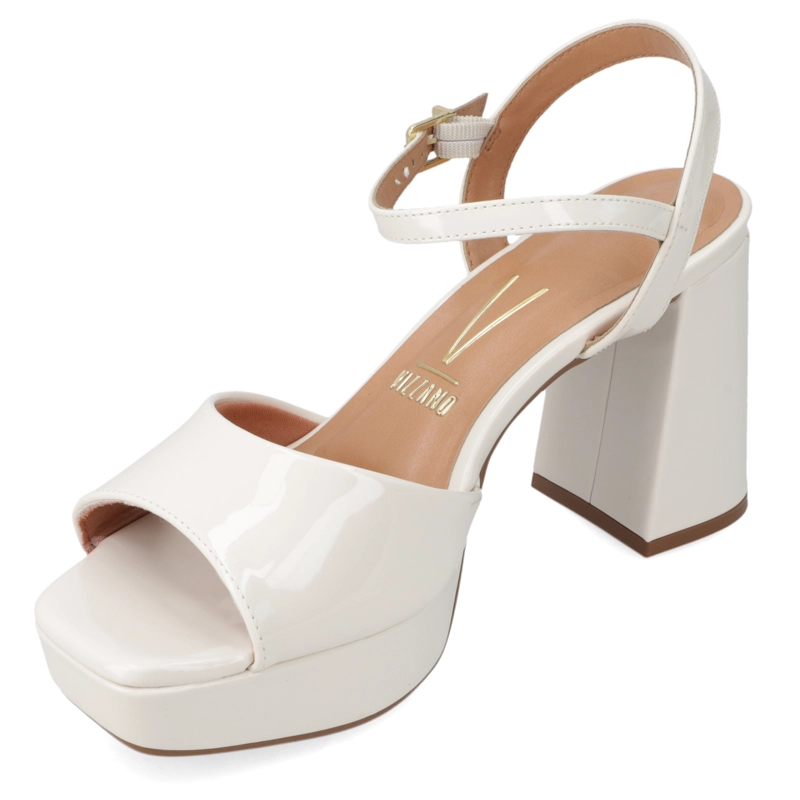 SANDALIA TACO MUJER VIZZANO BLANCO - 4