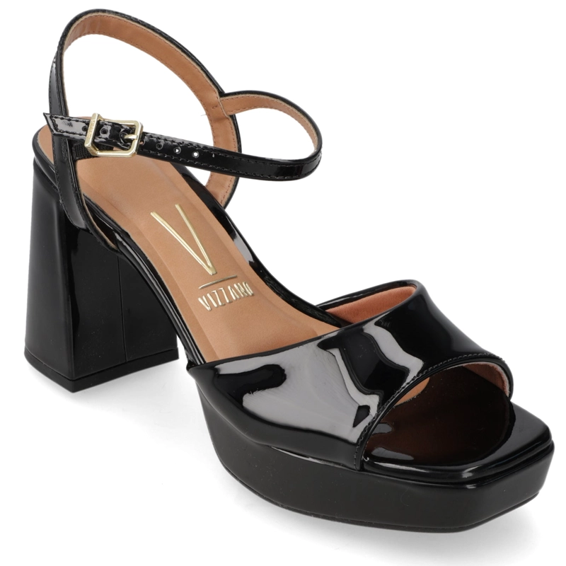 SANDALIA TACO ANCHO FIESTA NEGRO VIZZANO MUJER - 1