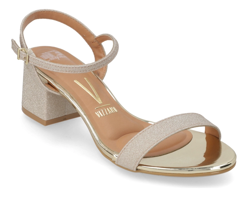 SANDALIA FIESTA TACO ANCHO DORADO VIZZANO MUJER - 1