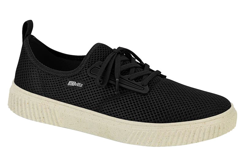 ZAPATILLA CASUAL HOMBRE ACTIVITTA MALLA NEGRO - 7
