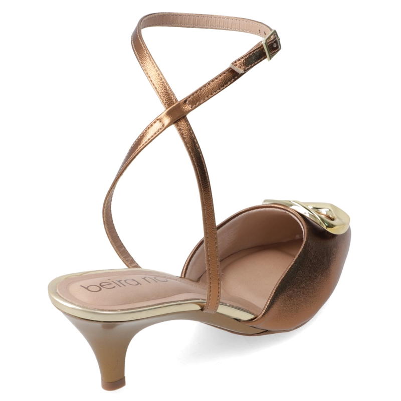 STILETTO TACO AGUJA BRONCE BEIRA RIO MUJER - 5