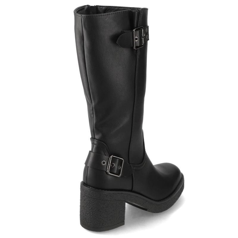 BOTA TACO ANCHO NEGRO AGUA DE COCO - 5