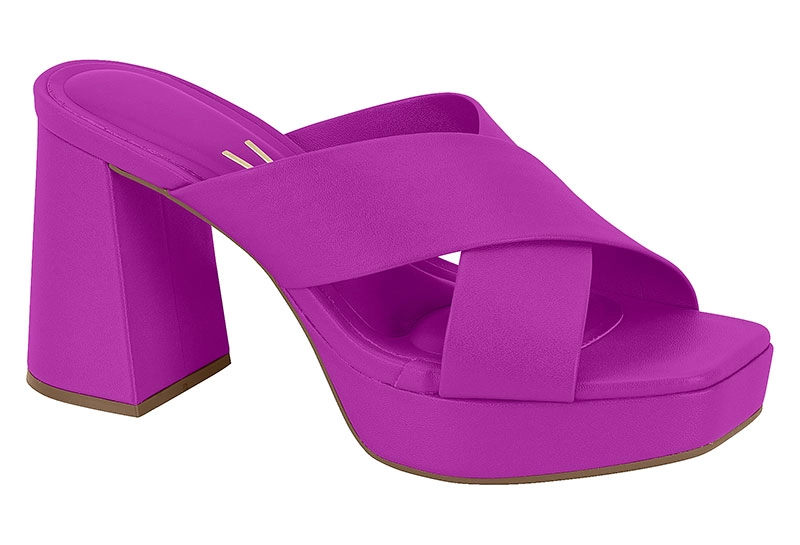 SANDALIA TACO MUJER VIZZANO MORADO - 1