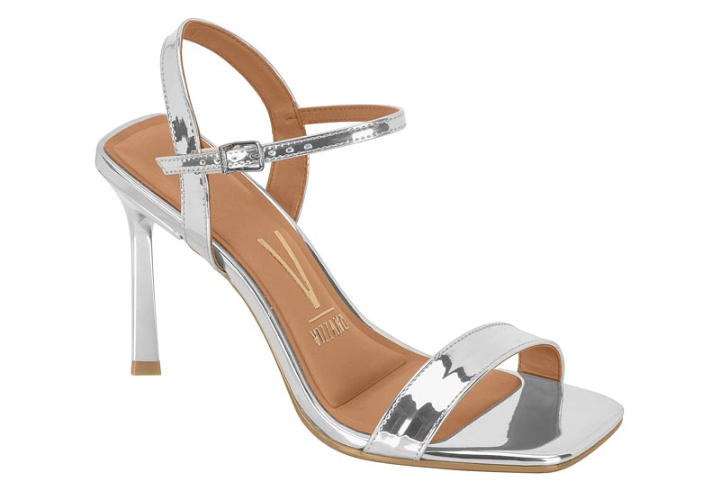 SANDALIA TACO MUJER VIZZANO PLATEADO - 2