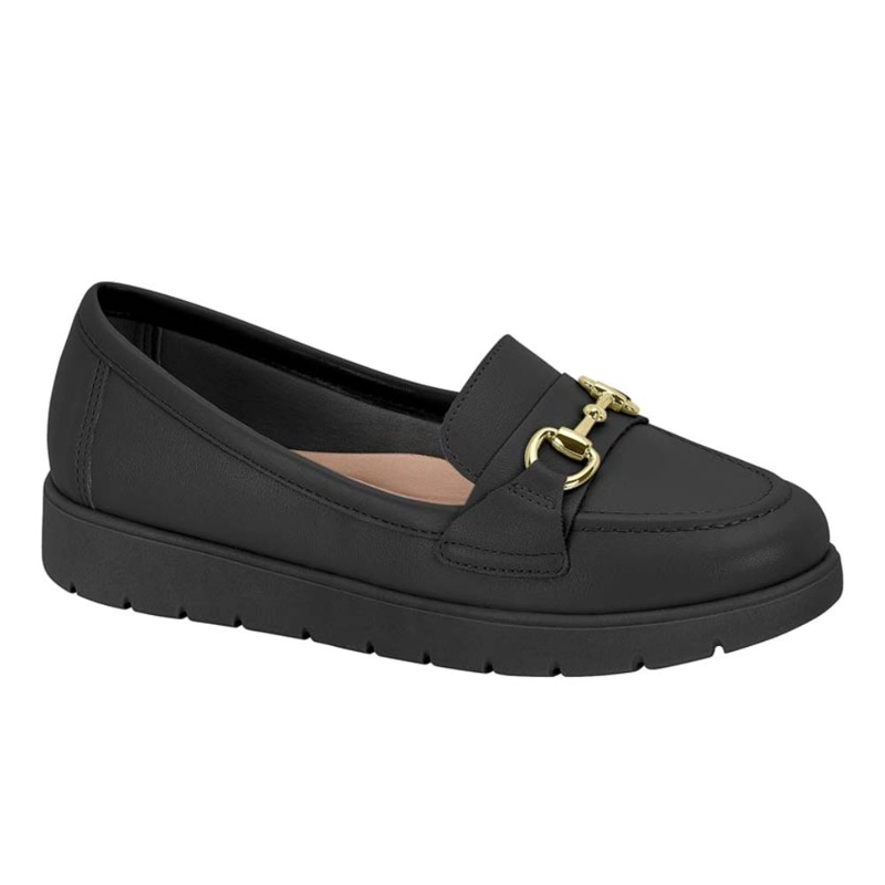 MOCASIN MUJER MOLECA NEGRO - 1