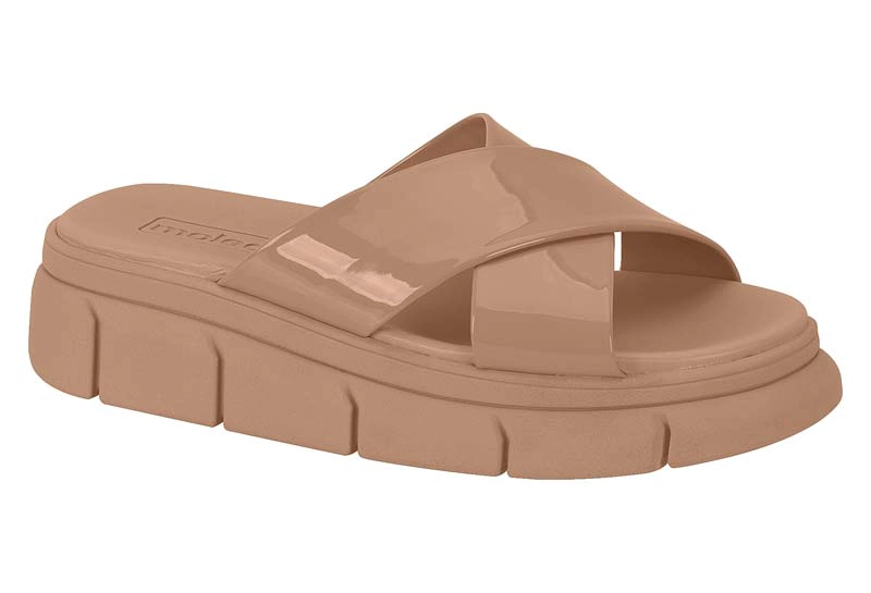 SANDALIA PLATAFORMA MUJER MOLECA BEIGE - 6