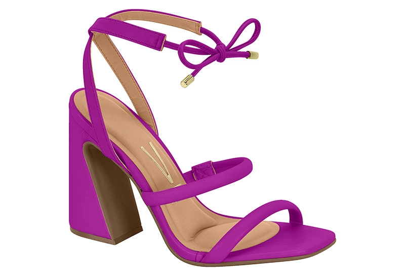SANDALIA TACO MUJER VIZZANO FUCSIA - 1
