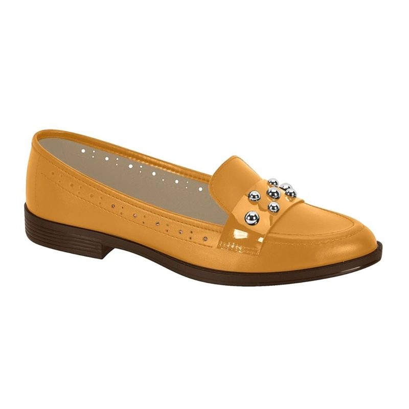 MOCASIN DE MUJER MOLECA AMARILLO - 1