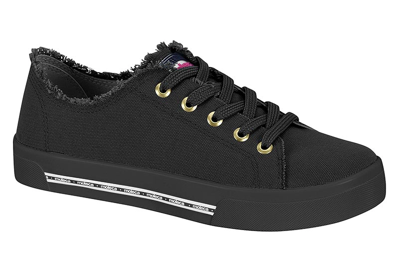 ZAPATILLA CASUAL MOLECA NEGRO - 3