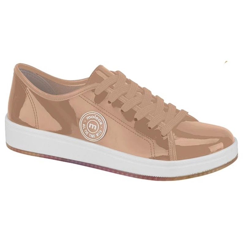 ZAPATILLA CASUAL DE MUJER MOLECA BEIGE - 3