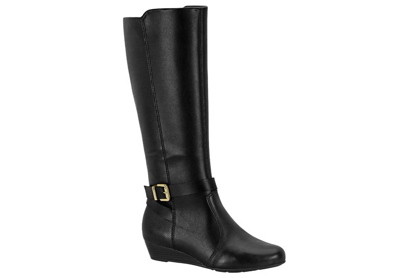 BOTA PLANA MUJER MODARE NEGRO - 1