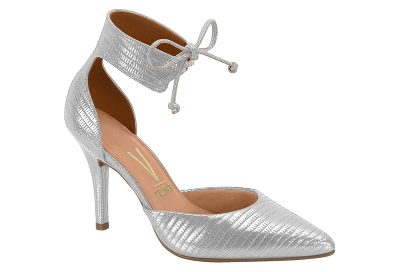 ZAPATO MUJER TACO AGUJA STILETTO PLATA 1184 - VIZZANO - 3