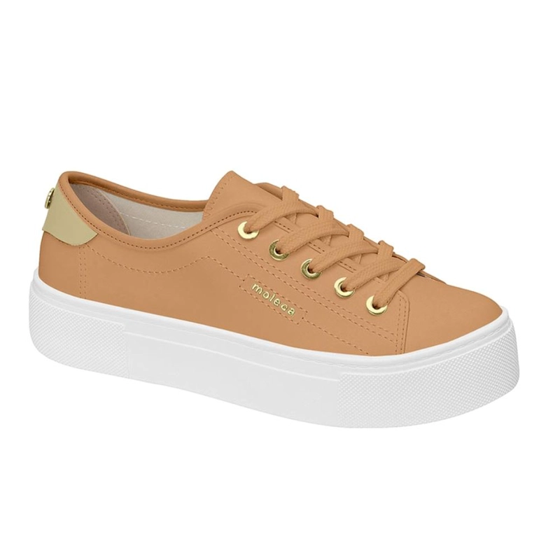ZAPATILLA CASUAL MOLECA BEIGE - 1