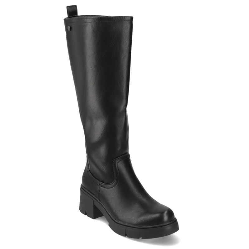 BOTA TACO ANCHO 5 CM NEGRO NEW WALK - 1