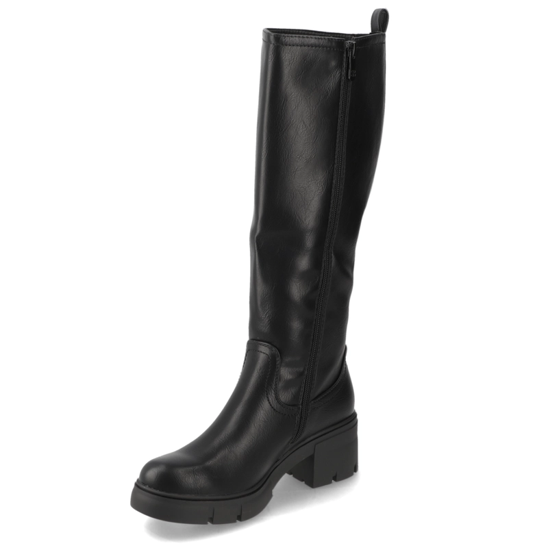BOTA TACO ANCHO 5 CM NEGRO NEW WALK - 3