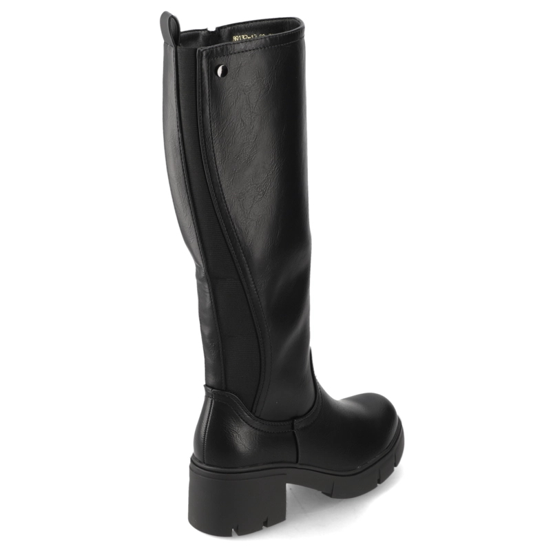 BOTA TACO ANCHO 5 CM NEGRO NEW WALK - 5