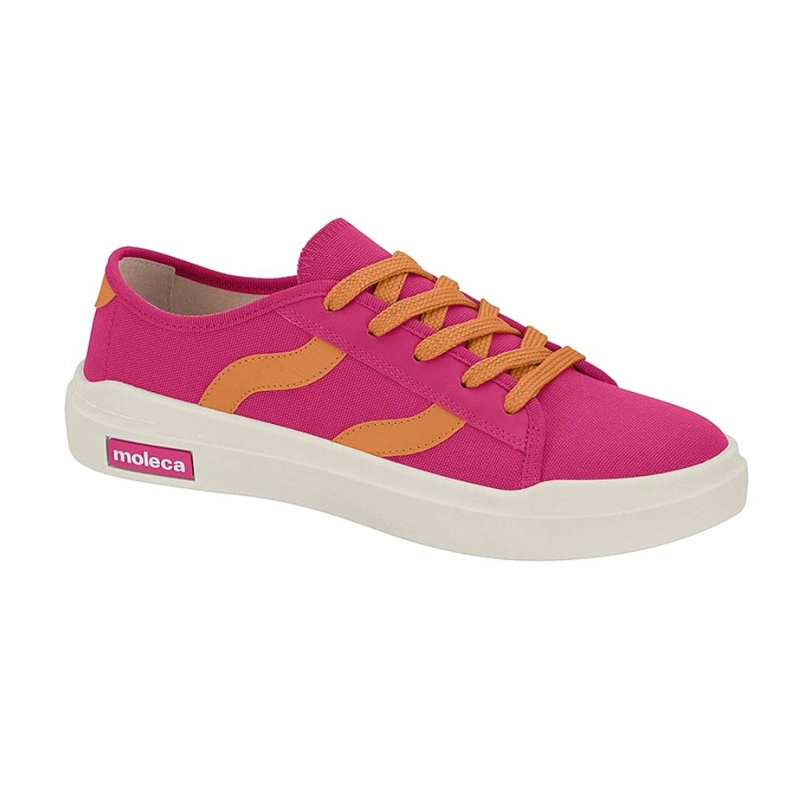 ZAPATILLA CASUAL MOLECA ROSA - 1
