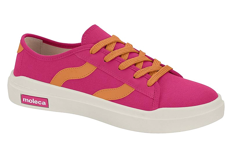 ZAPATILLA CASUAL MOLECA ROSA - 3