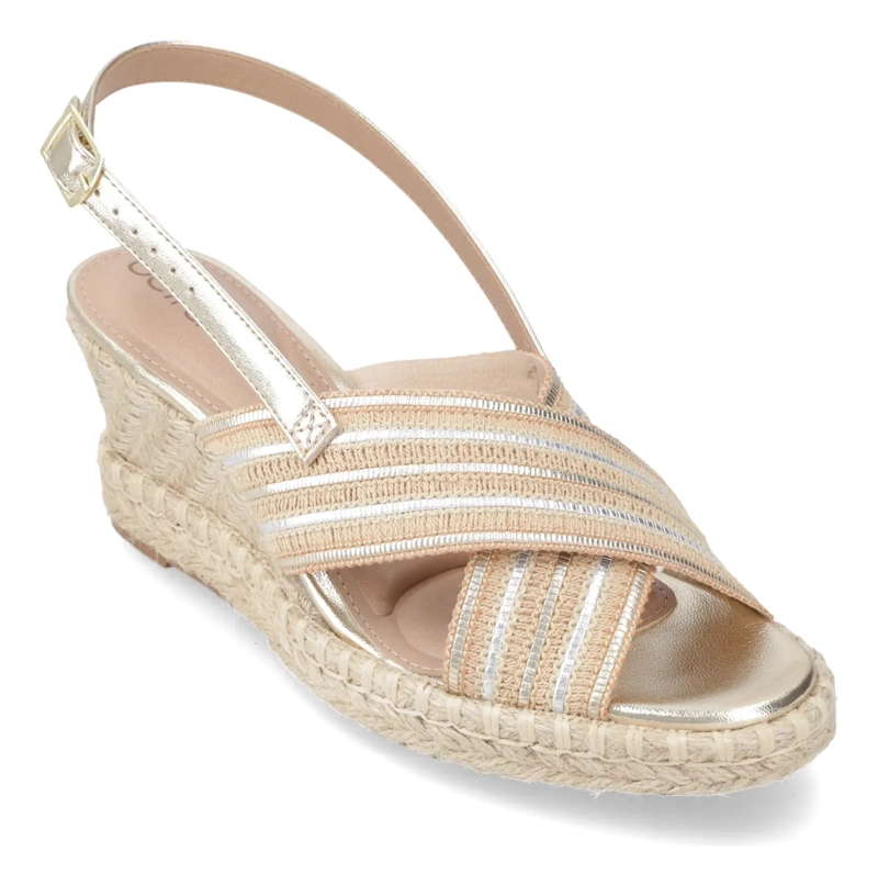 SANDALIA BEIRA RIO CASUAL 17066 Dorado 38
