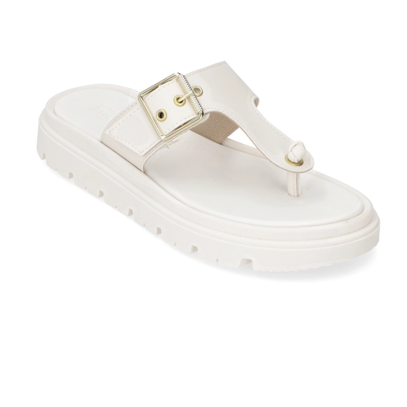 SANDALIA PLANA MUJER MOLECA BLANCO - 2