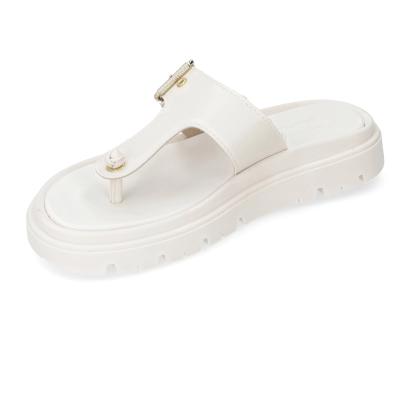SANDALIA PLANA MUJER MOLECA BLANCO - 4