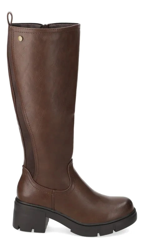BOTA MUJER TACO ANCHO 5 CM CAFE  NEW WALK - 1