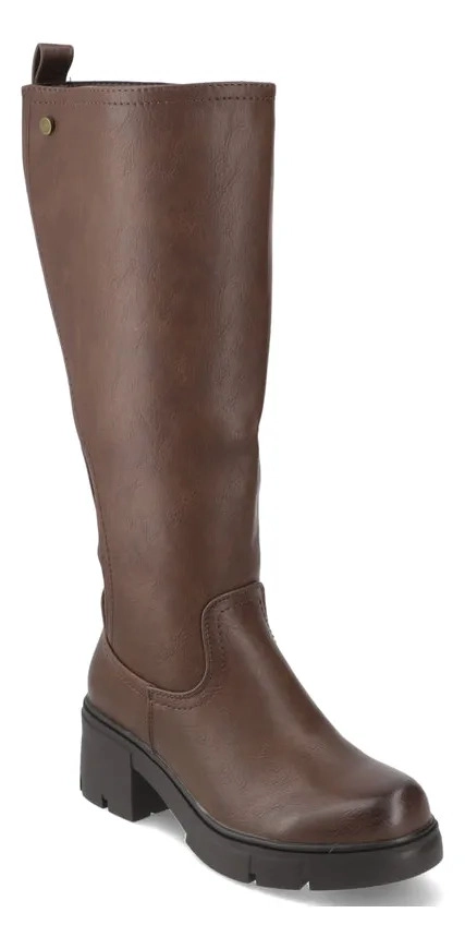 BOTA MUJER TACO ANCHO 5 CM CAFE  NEW WALK - 6