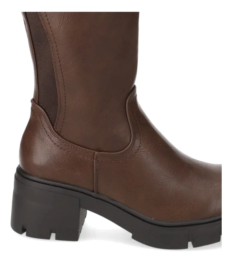 BOTA MUJER TACO ANCHO 5 CM CAFE  NEW WALK - 7