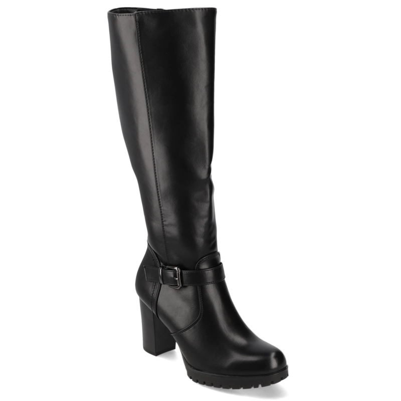 BOTA TACO ANCHO NEGRO NEW WALK - 1