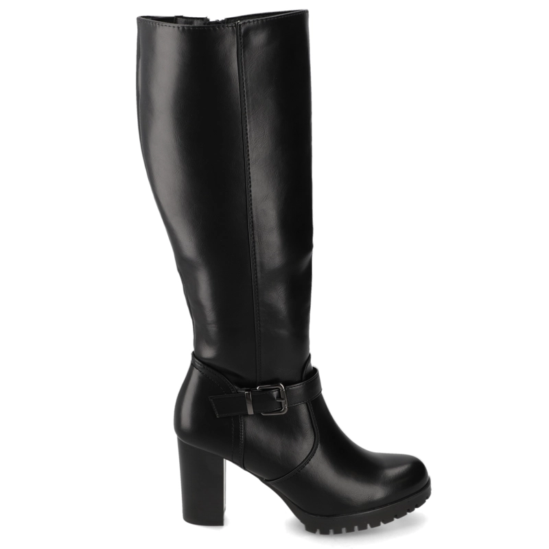 BOTA TACO ANCHO NEGRO NEW WALK - 2