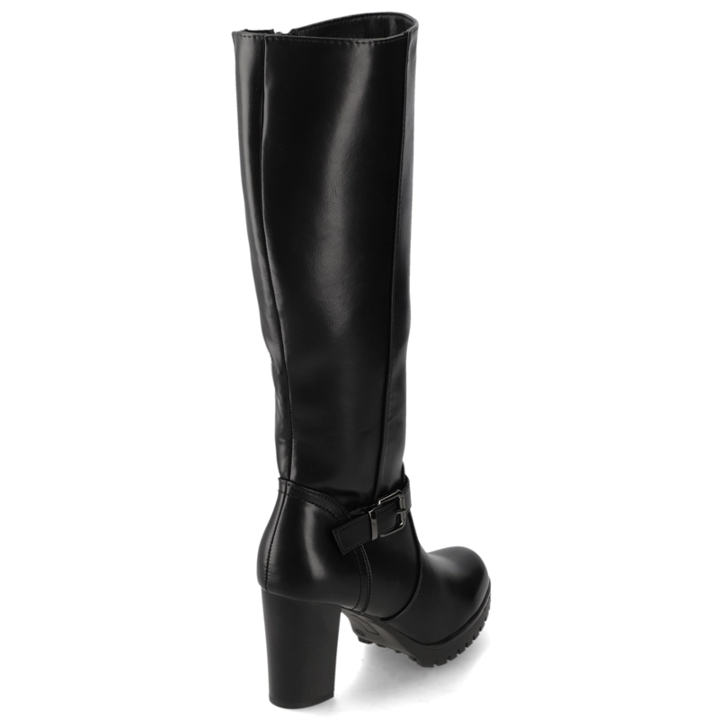 BOTA TACO ANCHO NEGRO NEW WALK - 5