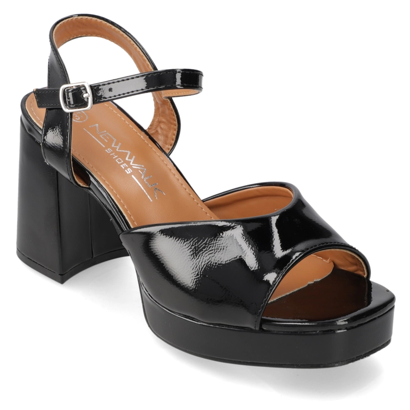 SANDALIA FIESTA TACO ANCHO NEGRA NEW WALK MUJER - 1