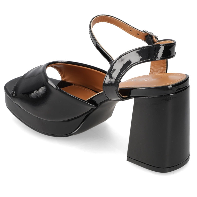 SANDALIA FIESTA TACO ANCHO NEGRA NEW WALK MUJER - 4