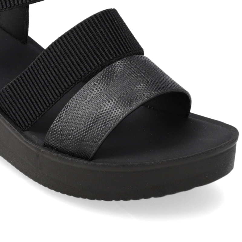 SANDALIA TACO MUJER NEW WALK NEGRO - 6