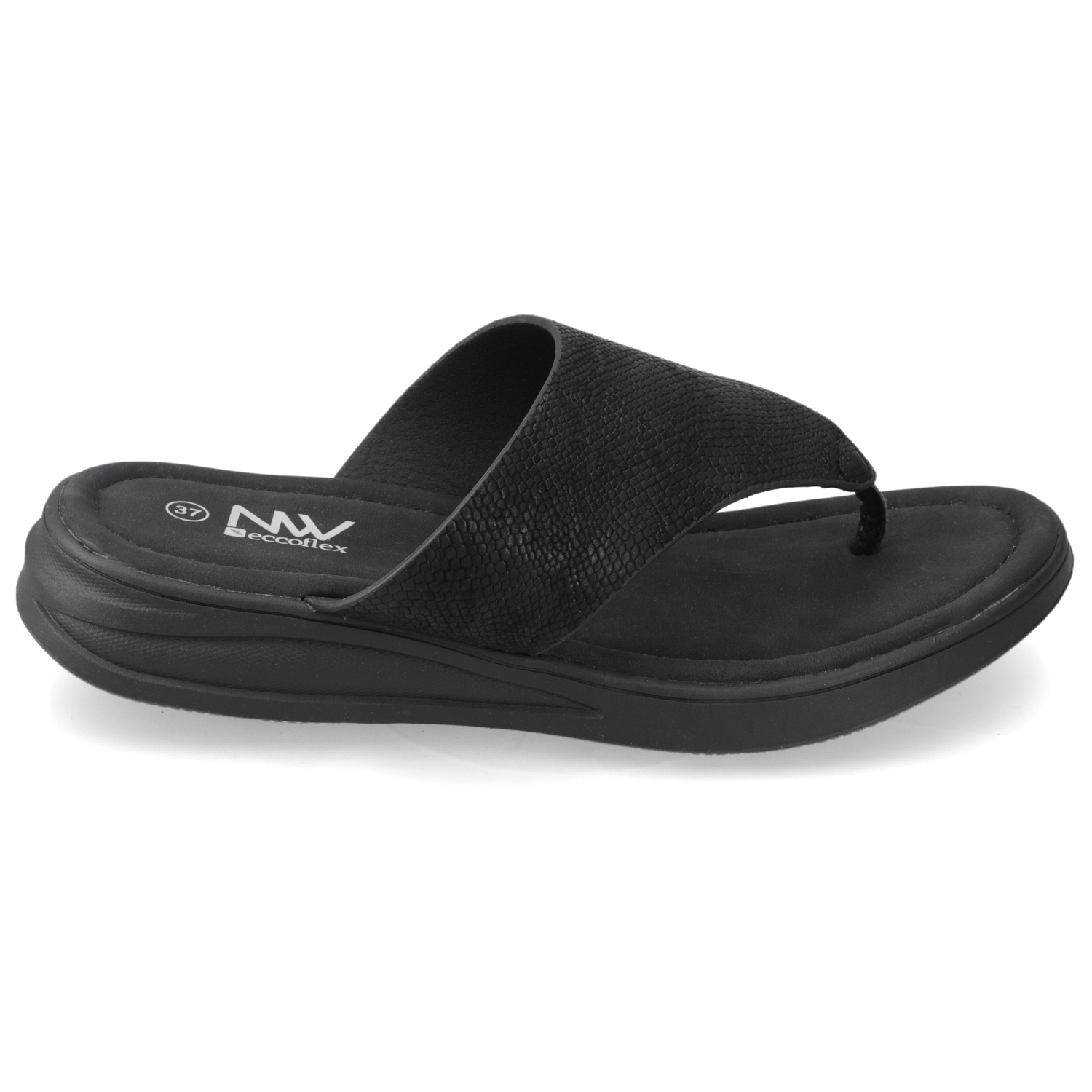 SANDALIA PLANA MUJER NEW WALK NEGRO - 2