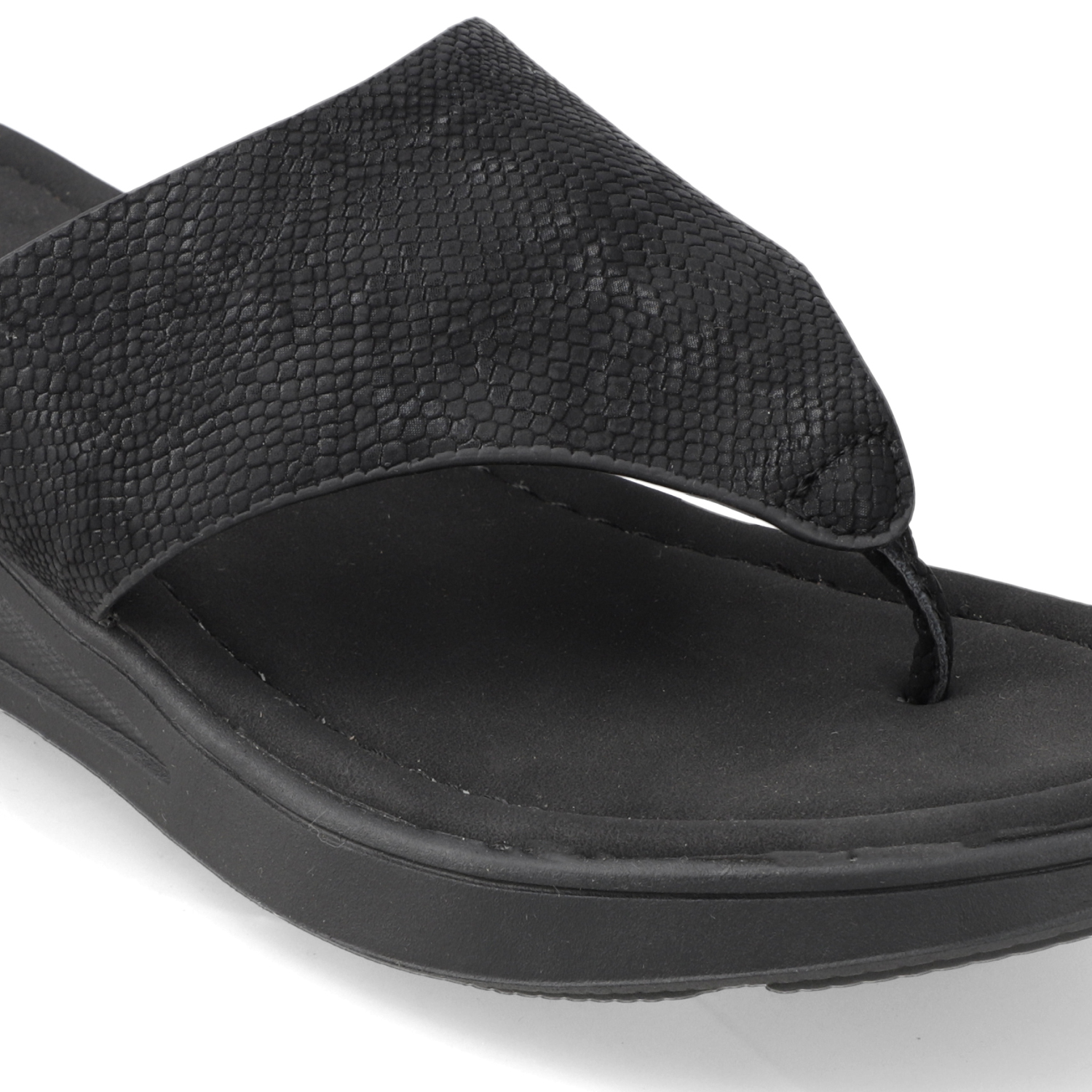 SANDALIA PLANA MUJER NEW WALK NEGRO - 6