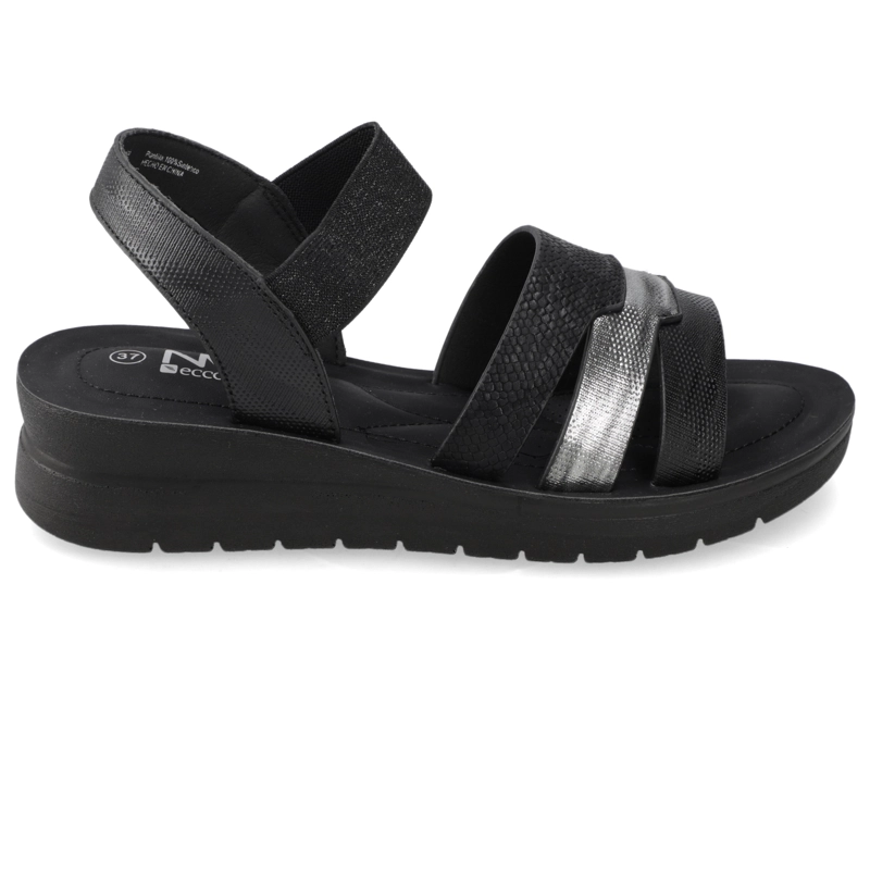 SANDALIA TACO MUJER NEW WALK NEGRO - 2