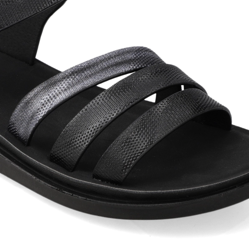 SANDALIA PLANA MUJER NEW WALK NEGRO - 6