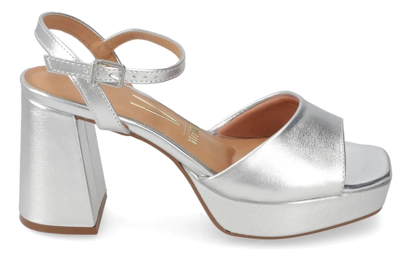 SANDALIA FIESTA TACO PLATEADA VIZZANO - 2