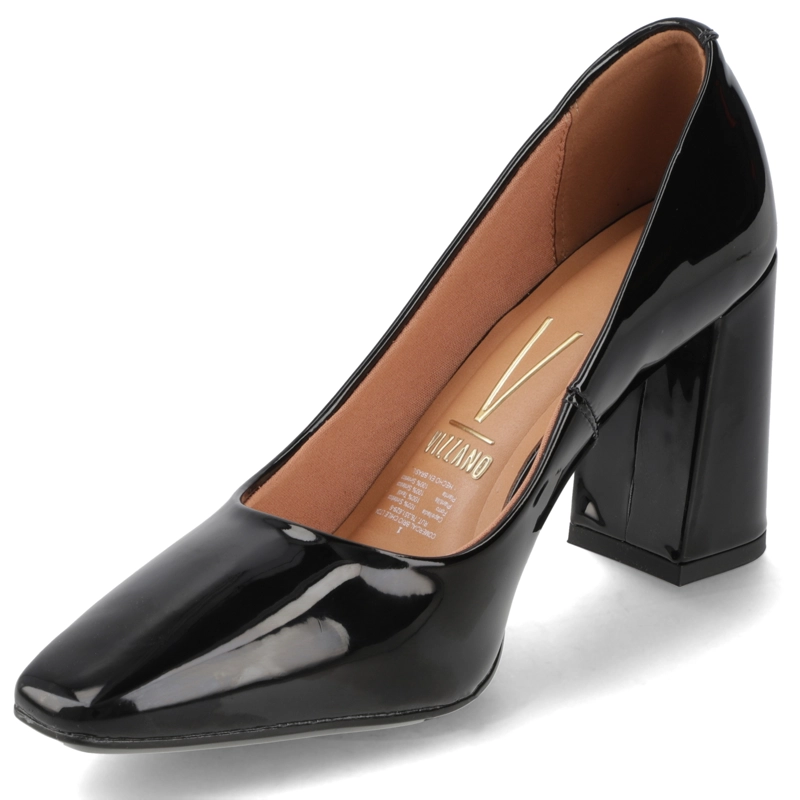 ZAPATO TACO ANCHO NEGRO CHAROL VIZZANO - 3
