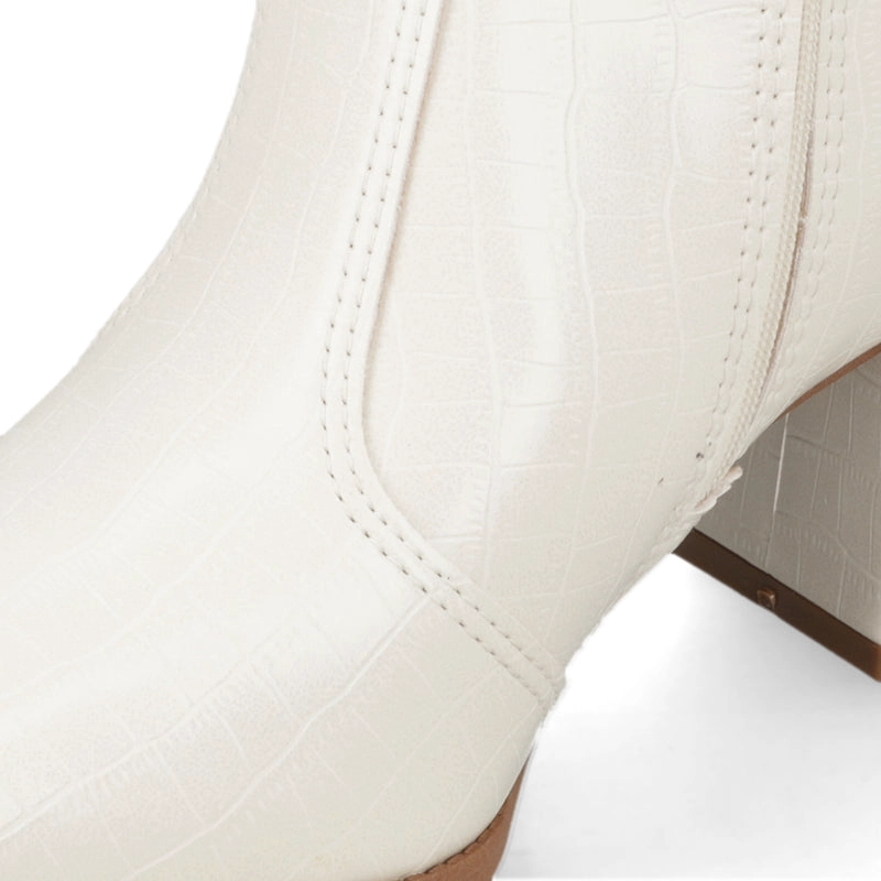 BOTIN MUJER BLANCO OFF MOLECA - 7