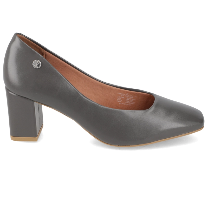 ZAPATO TACO CUADRADO GRIS VIZZANO - 2