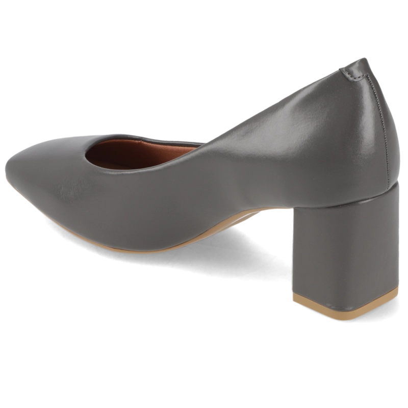 ZAPATO TACO CUADRADO GRIS VIZZANO - 4
