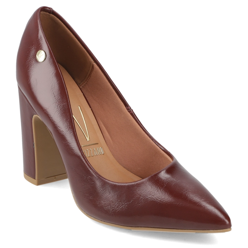 ZAPATO TACO ANCHO BURDEO VIZZANO - 1