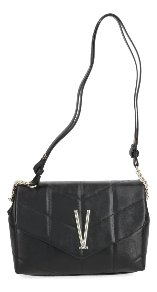 CARTERA BANDOLERA NEGRA VIZZANO DETALLE METALICO - 1