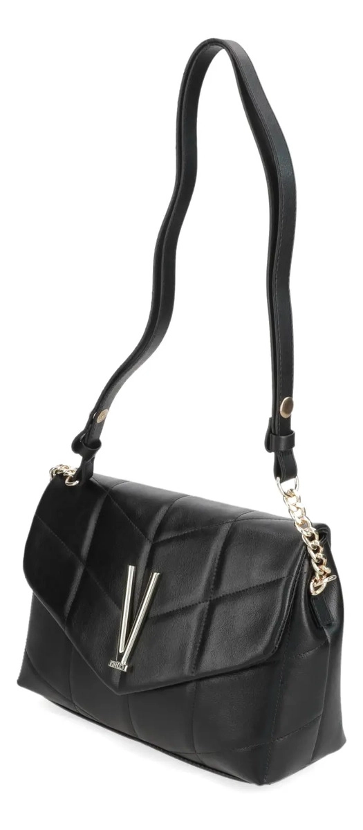 CARTERA BANDOLERA NEGRA VIZZANO DETALLE METALICO - 2