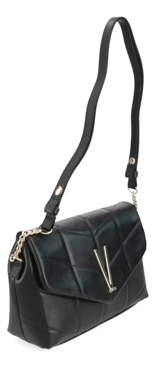 CARTERA BANDOLERA NEGRA VIZZANO DETALLE METALICO - 5